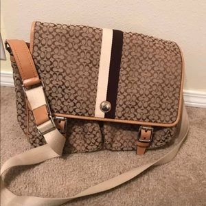Coach signature laptop bag